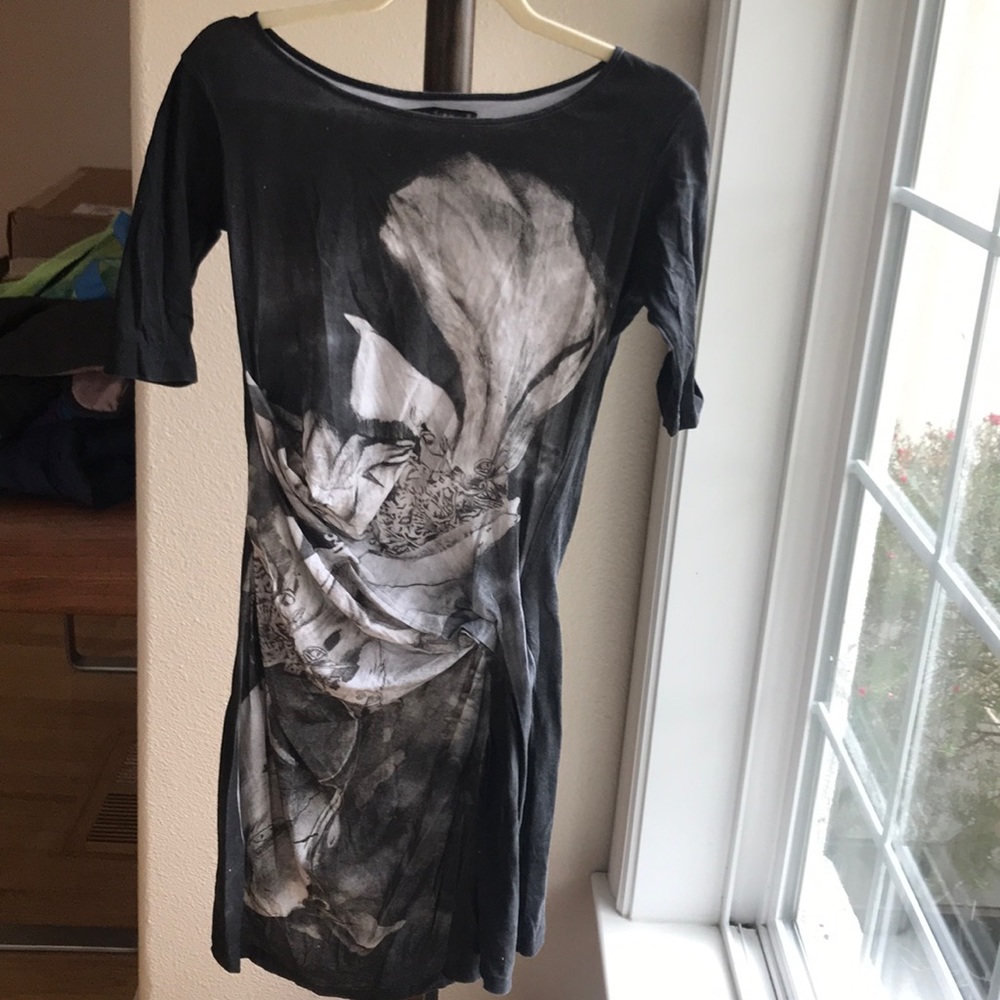 3/25💙Religion Black Print Dress